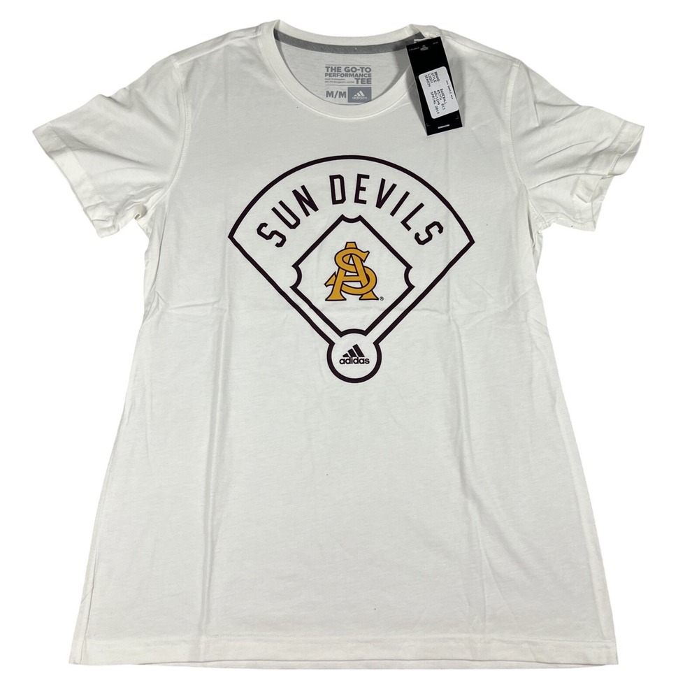 Adidas Arizona State Sun Devils‎ Baseball Climalite T-Shirt White Medium ASU11H4